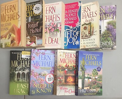 #ad Lot of 10 Fern Michaels Romance Paperback Books Random Mix Free Shipping $14.95