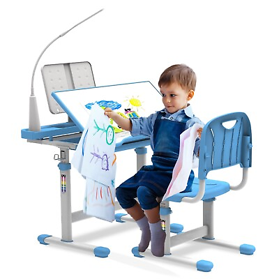 #ad Kids Desk and Chair Set40 Degree Tiltable Desk top of Kids DeskDesk for Kids $159.99