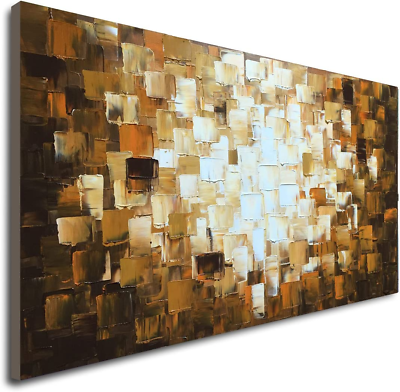 #ad Textured Abstract Oil Paintings on Canvas Palette Knife Modern Wall Art Decor $160.99