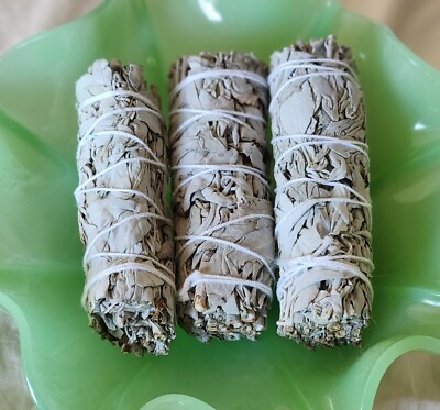 #ad #ad 3 PACK Premium White Sage 4in Smudge Sticks Cleansing Healing $12.00