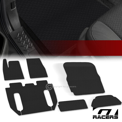 #ad For 2017 2020 Tesla X 6 Seats Honeycomb Rubber All Weather FloorTrunk Mats 6pc $139.00