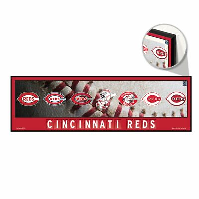 #ad CINCINNATI REDS RETRO LOGO#x27;S COOPERSTOWN COLLECTION WOOD SIGN 9quot;x30quot; WINCRAFT $45.00