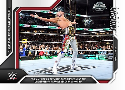#ad 2024 Panini Instant WWE #19 Cody Rhodes WrestleMania PRESALE $7.49