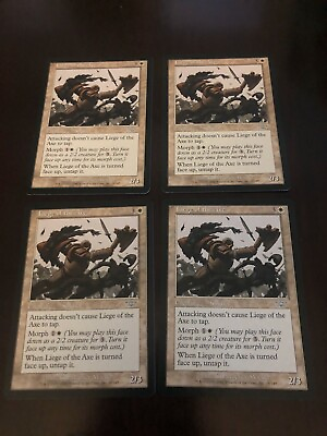 #ad 4x Liege of the Axe MTG Magic the Gathering Legions NM MINT English Uncommon $0.99