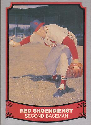 #ad 1988 Pacific Legends Red Schoendienst #2 St. Louis Cardinals Baseball Card $1.85