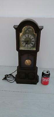 #ad Vintage Wall Clock SunBeam made USA Table chapel Clock watch Electrical in wood $75.99