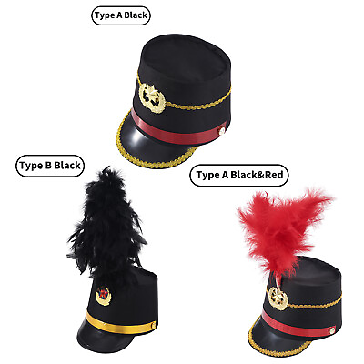 #ad Dress Up Marching Band Hat Costume Accessory Children Band Feather Band Hat $15.04