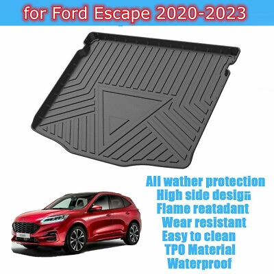 #ad Custom Tray Waterproof Car Cargo Liner Trunk Floor Mat for Ford Escape 2020 2023 $36.43