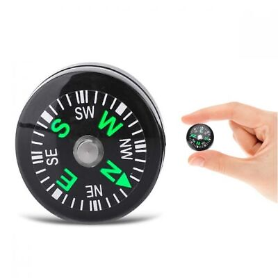 #ad Mini Button Compass Clear Liquid filled Small Portable Outdoor Pocket Compass $2.49