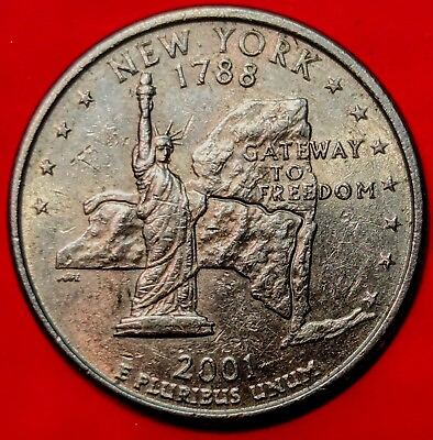 #ad Rare New York Quarter USA 2001 $220.00
