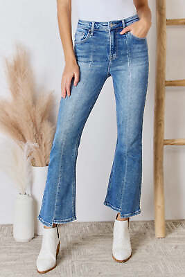 #ad RISEN Full Size High Rise Ankle Flare Jeans $62.49