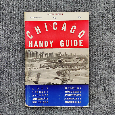 #ad CHICAGO HANDY GUIDE by Lewis Nesterman 1951 Paperback Vintage Booklet Historical $12.99