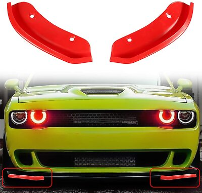 #ad Front Splitter Bumper Lip Protector for Dodge Challenger SRT Hellcat 2015 Red $22.99