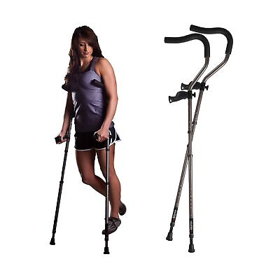 #ad in Motion Pro Crutches Foldable Ergonomic Handles Spring Assist Technol... $144.99