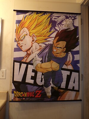 #ad DRAGON Z BALL VEGETA AND TRUNKS 31 X 22 CANVAS POSTER $189.00