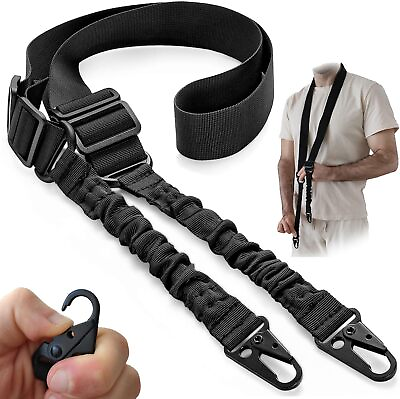 #ad Tactical Adjustable 2 Point Rifle Sling Traditional Gun Sling with Metal Hook $8.99