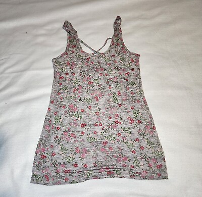 #ad SO floral tank reversible criss cross size M $10.00
