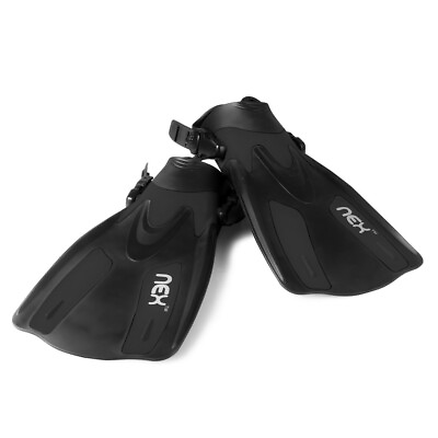 #ad Adult Snorkeling Swim Fins Short Blade Diving Fins Adjustable Flippers $25.99