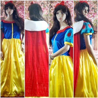 #ad Snow White Maxi Dress Cosplay Medium Classic Stage $120.00