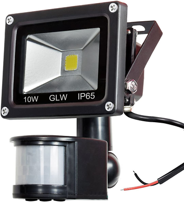 #ad 12V DC LED Motion Sensor Flood Light 10W Mini IP65 Waterproof Outdoor Light $26.43