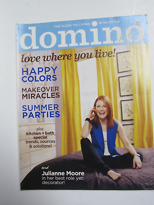 #ad Domino Guide to Living with Style Magazine May 2008 Love where you live sticker $4.99