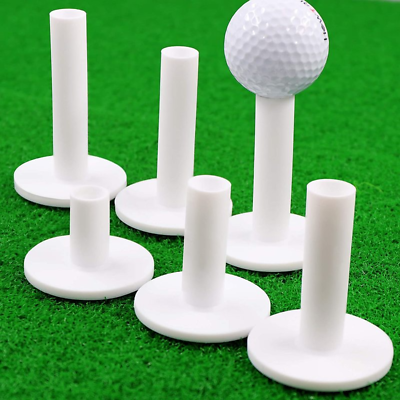 #ad Golf Tees Rubber Tee 3 5 Pack Different Size Driving Practice White Range US $11.99