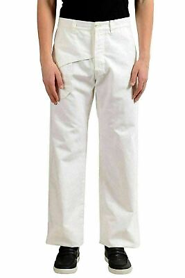 #ad Emporio Armani quot;Josh Linequot; Men#x27;s White Casual Pants US 38 IT 54 $99.99
