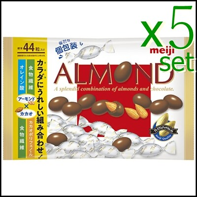 #ad Almond Chocolate Big Pack 184g x 5pcs Large bags of individually wrapped grains $54.24