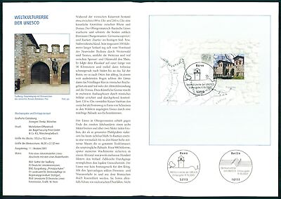 #ad GERMANY FOLDER 2007 34 BLOCK 72 UNESCO WH WELTERBE LIMES SAALBURG KASTELL $4.99