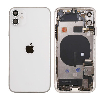 #ad iPhone 11 Housing Back Replacement Silver White With Small Parts OEM Grade AB $59.00