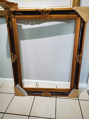 #ad Frame Fits 30quot;x40quot;in In Good condition And Golden Never Used $120.00