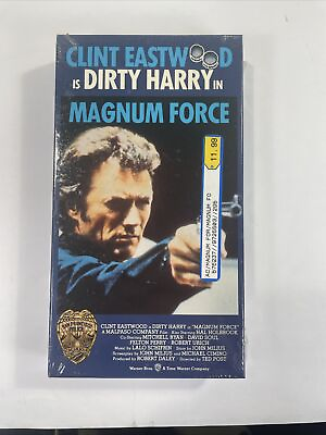 #ad Dirty Harry Magnum Force VHS New Factory Sealed Clint Eastwood With Watermark $10.04