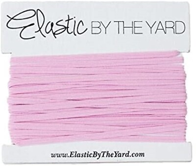#ad 1 8 Inch Skinny Elastic 3mm Flat Elastic Made in USA Elastic By The Yard $1.99