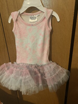 #ad 0 3 Month Newborn Girl Couture Dress Tutu Fancy Pink Boutique Photo Shoot $12.00