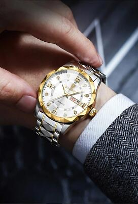 #ad Binbond Top Brand Luxury Fashion Watch Men Waterproof WeekDate Quartz Wristwatch $49.45
