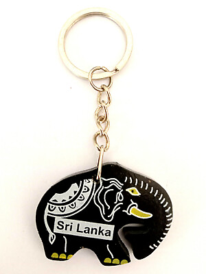 #ad wooden Elephant Key Tag Key Chain Key Ring gift girl kids holder free shipping $6.99