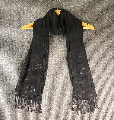 #ad Winter Unisex Made Solid Striped Hollowed Casual Long Scarf $20.82
