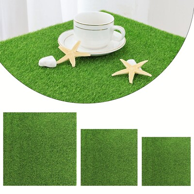 #ad Grass Lawn Moss Carpet 1 Pcs Artificial Carpet DIY Fake Green Grass Mat $5.95