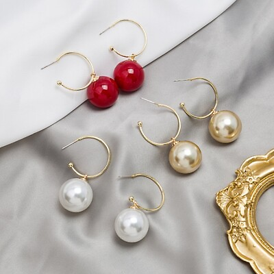 #ad Fashion Faux Pearl Earrings $7.99