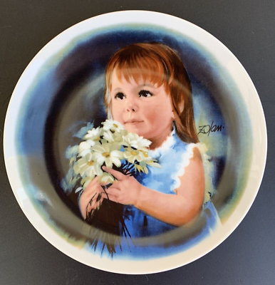 #ad Zolan quot;For Youquot; Collector Porcelain Plate 1981 Free Shipping $20.00