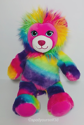 #ad Build A Bear Colorful Lion With BAB on Paw Stuffed Animal Multicolors 17quot; $11.99