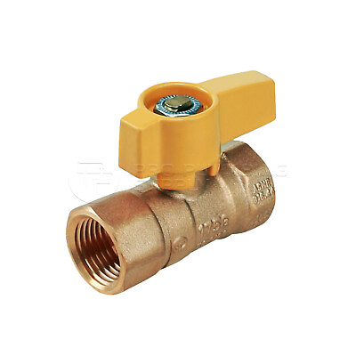 #ad 1 2 1 in. Midline Premium Brass Gas Ball Valve Threaded Full Port Connections $9.99