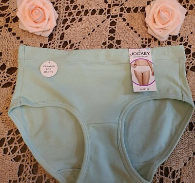 #ad S 5 JOCKEY COTTON STRETCH Soft Green Hipster Panties Style#1554 NWT $11.99