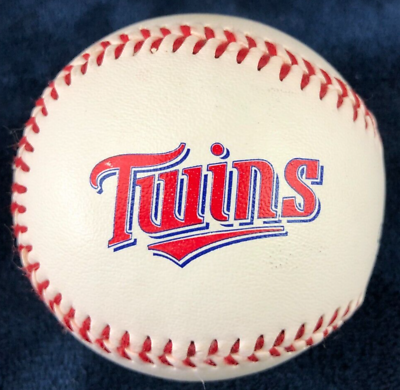 #ad 1990s Minnesota Twins Logo Spalding Official League Baseball $5.00