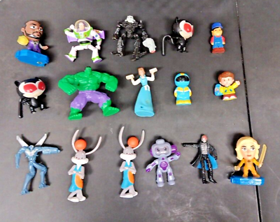 #ad Lot of 15 Kids Action Figure Toys D0025 $18.19
