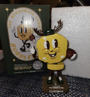 #ad WISCONSIN HERD Curd Man Mascot BOBBLEHEAD MILWAUKEE BUCKS SGA 1 24 24 G League $19.95