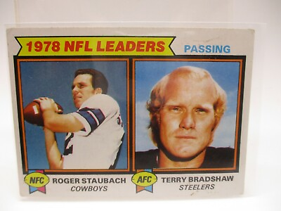 #ad 1979 Topps #1 Passing Leaders Roger Staubach Terry Bradshaw COWBOYS STEELERS $6.99