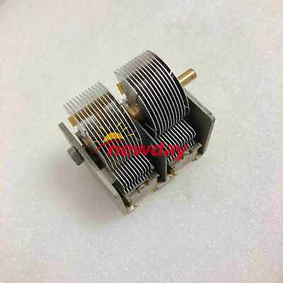 #ad NEW 365pF365pF Capacitor Variable Dual Section Broadcast Air Dielectric $24.00