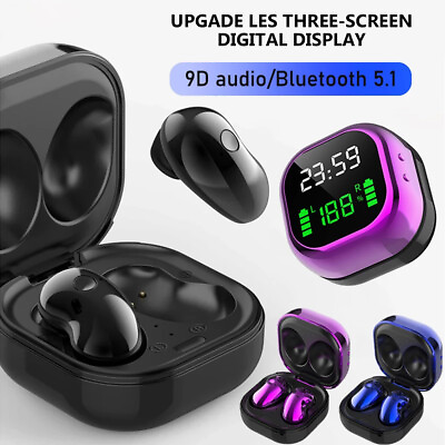 #ad 2021 Bluetooth 5.1 Earbuds Wireless Headset Earphone For iPhone Samsung Android $13.06