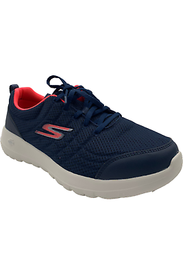 #ad Skechers GOwalk Joy Washable Lace Up Sneaker Easy Breeze Navy Coral $37.99